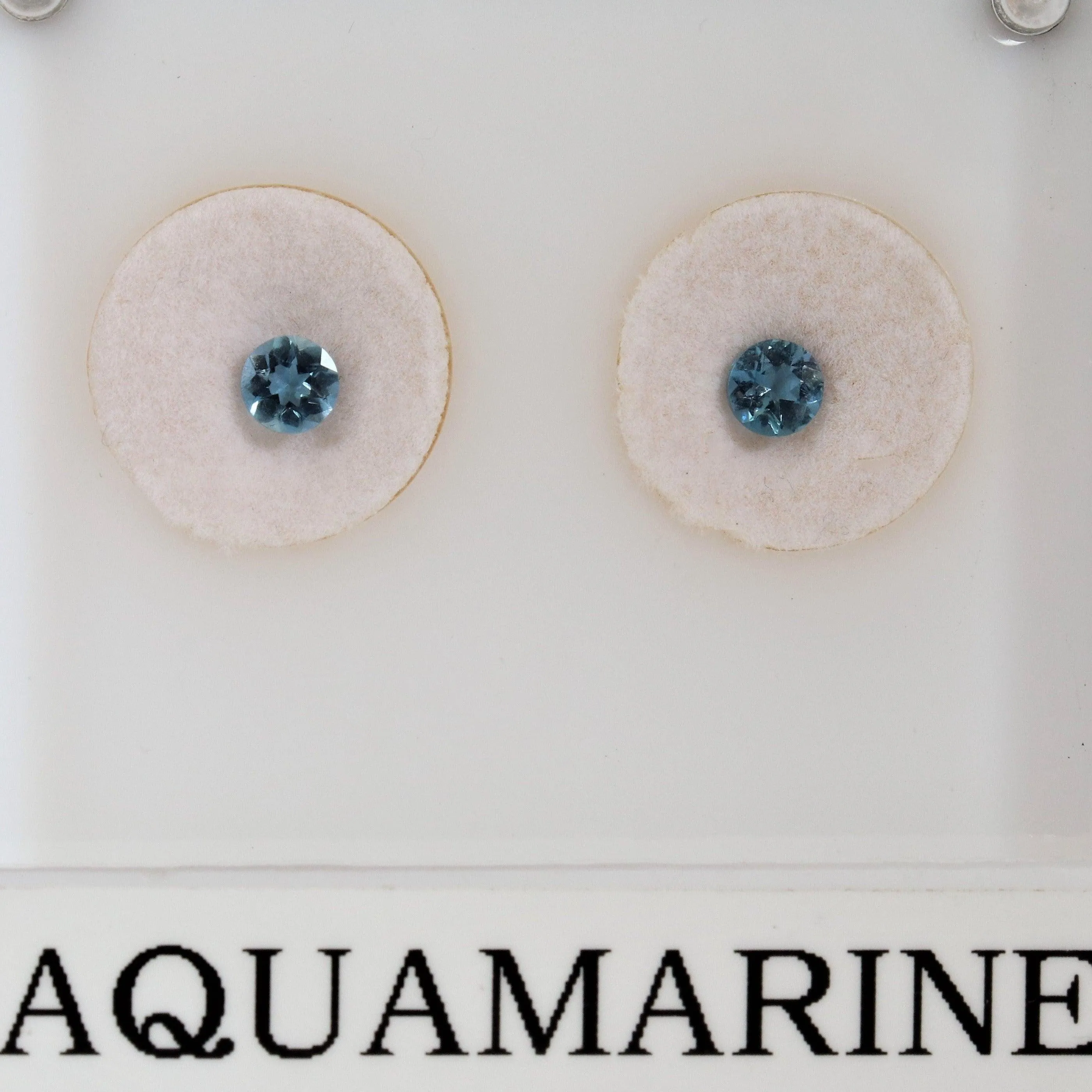 4mm & 5mm Round Santa Maria Aquamarine Stone