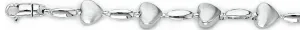 7.5mm Heart Link Bracelet