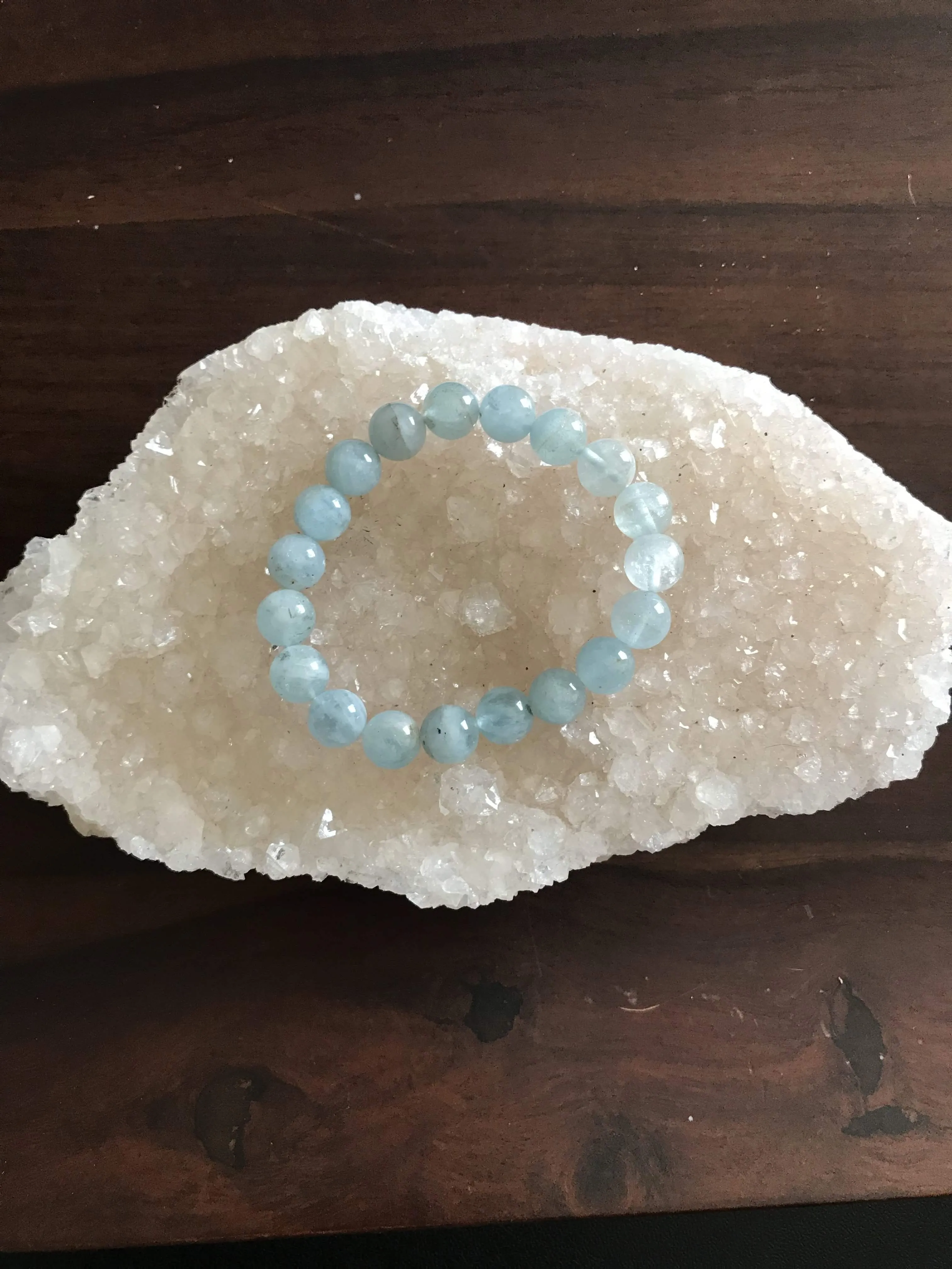 Aquamarine Blue Crystal Bracelet