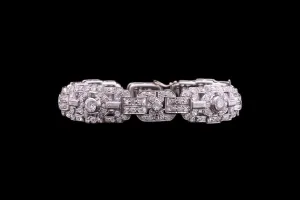 Art Deco Platinum Diamond Bracelet