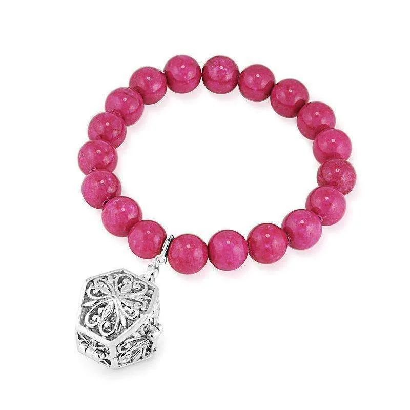 Bead Perfumed Bracelet - Eternity Silver