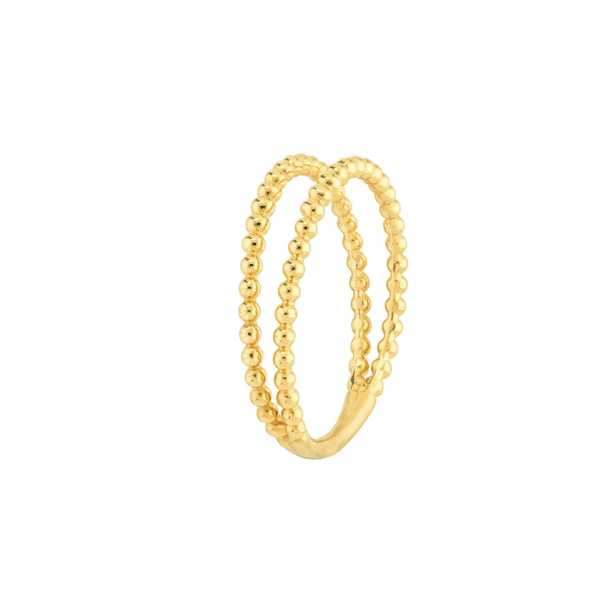 Beaded Double Ring
