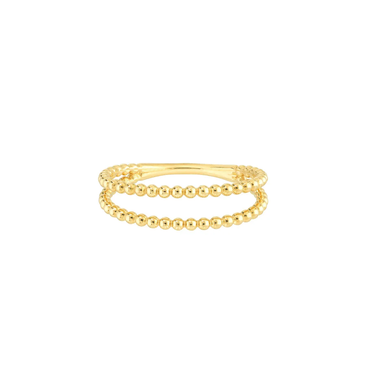 Beaded Double Ring