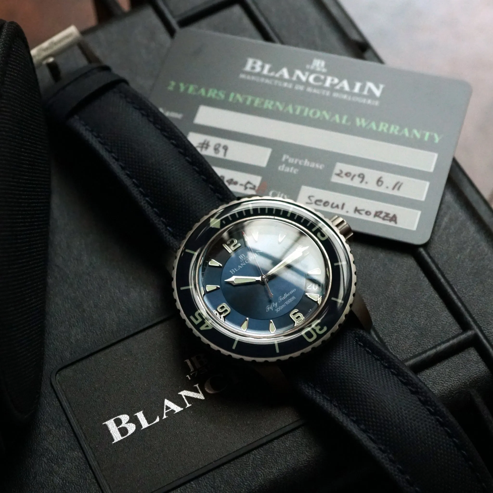 BLANCPAIN FIFTY FATHOMS AUTOMATIQUE TITANIUM 45MM BLUE 5015 12B40 O52A