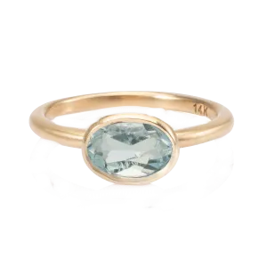 Charm Aquamarine Ring