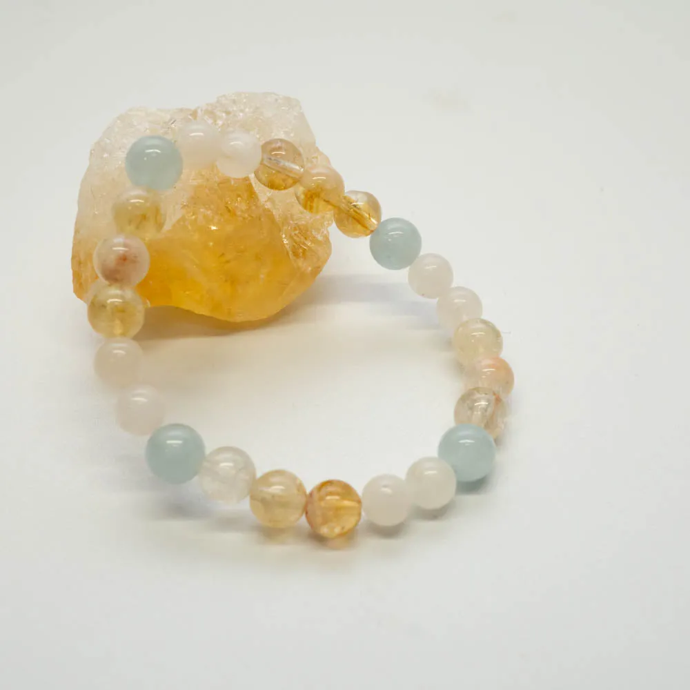 Citrine, Moonstone   Aquamarine | Children’s Bracelet
