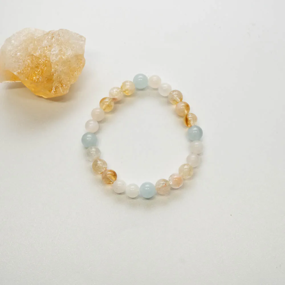Citrine, Moonstone   Aquamarine | Children’s Bracelet