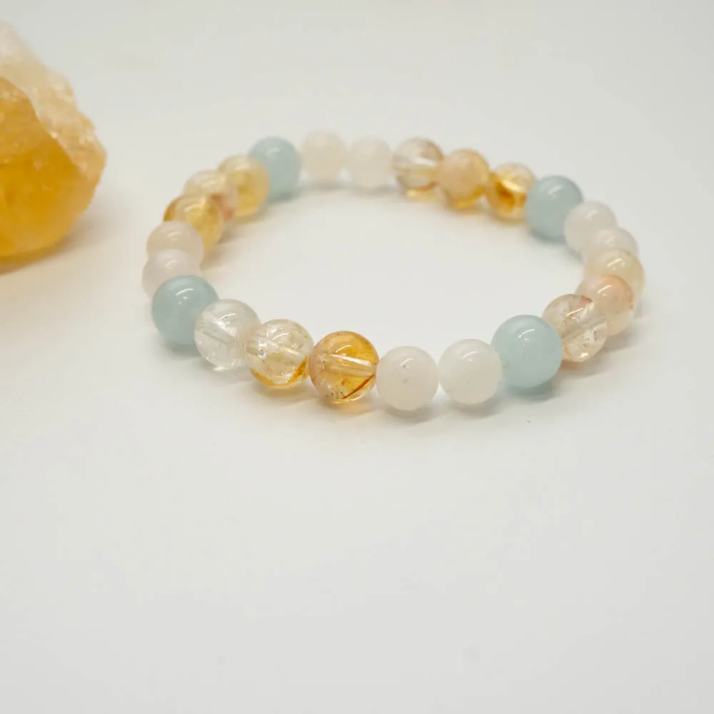 Citrine, Moonstone   Aquamarine | Children’s Bracelet