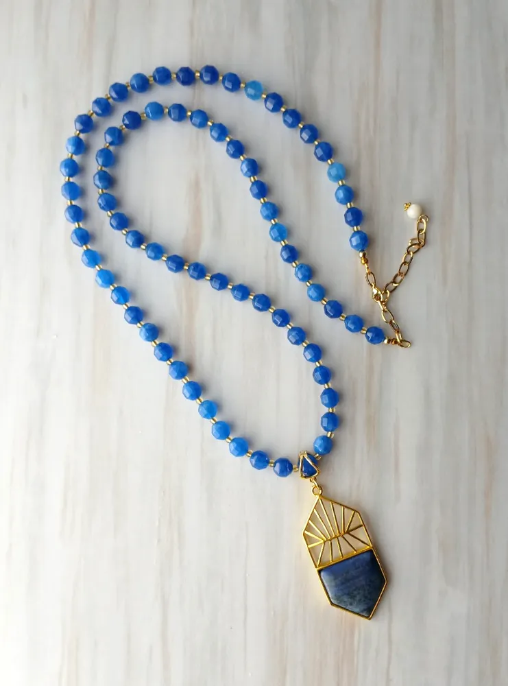 Deco Frame Long Necklace