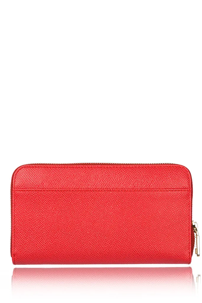 DOLCE & GABBANA DOLCE Coral Leather Wallet