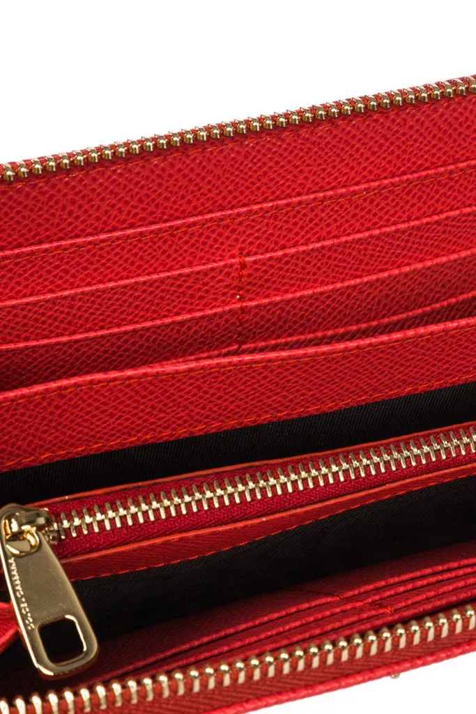 DOLCE & GABBANA DOLCE Coral Leather Wallet