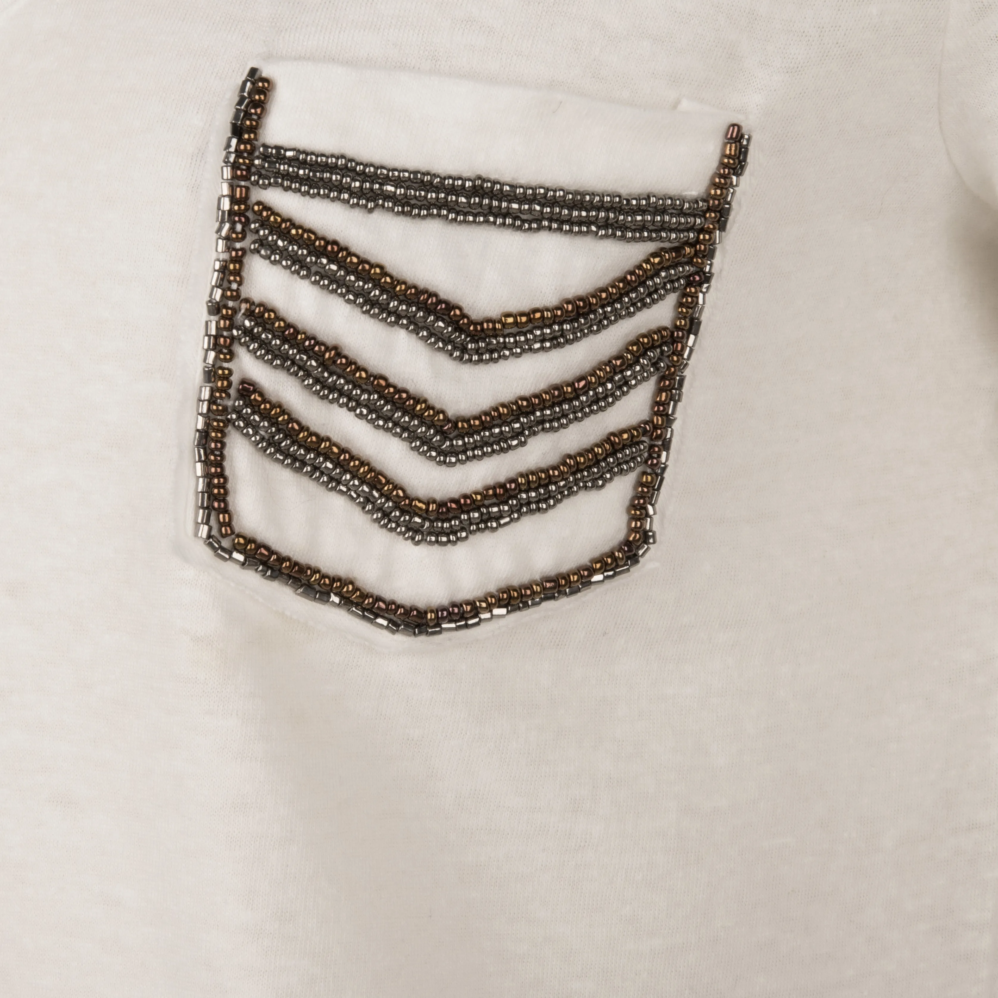 Esqualo - Beaded Military T-Shirt