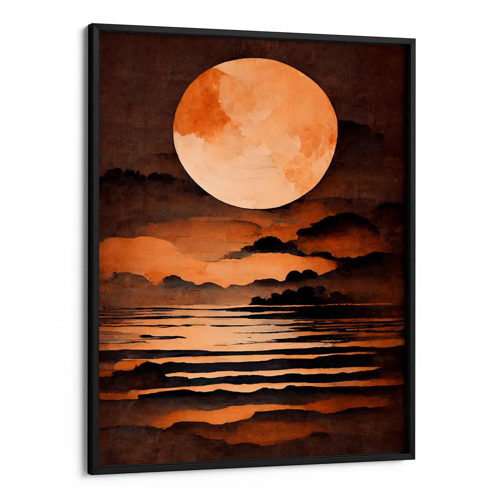 Full Moon Landscape Wall Art Painting Scenery Painting
