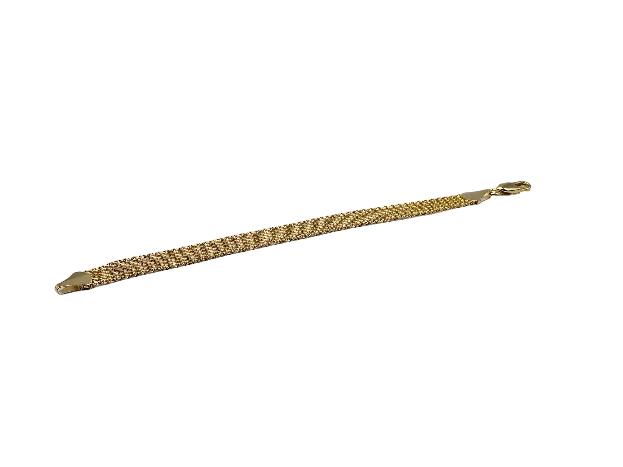 Gold Wide Mesh Bracelet