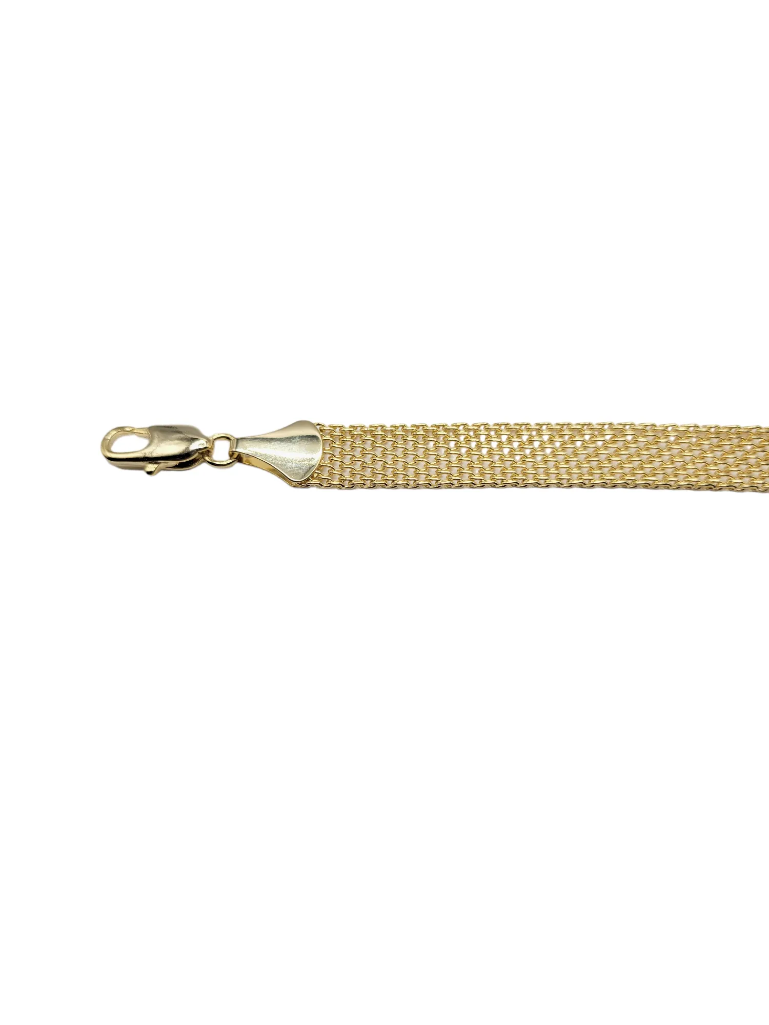 Gold Wide Mesh Bracelet