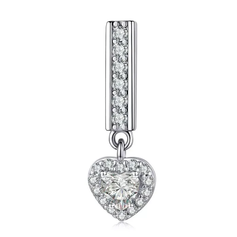 Heart Charm for Reflection Bracelet with Diamond