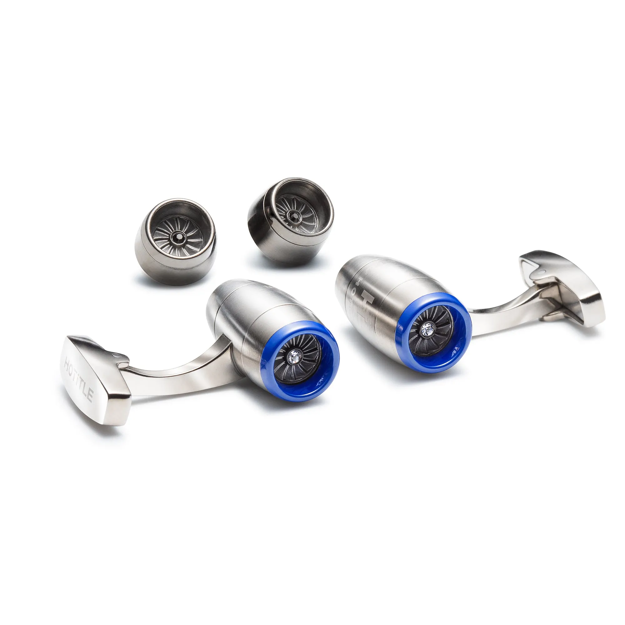 Jetstream Interchangeable Cufflinks (Titanium Silver Set A)