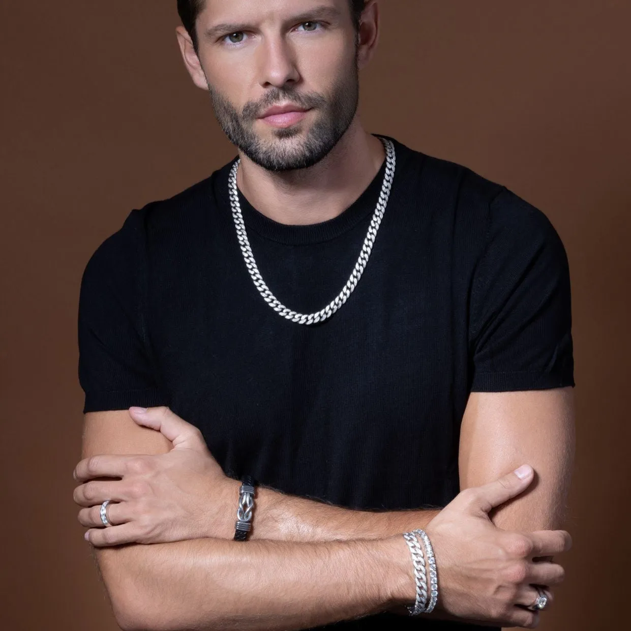 Men's Havana 9mm Cuban Bracelet