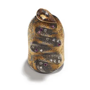 Morganite Texture Ring