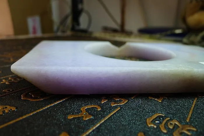 Natural Jade Rough Jadeite Raw (512g,18X9.6X1.6cm)