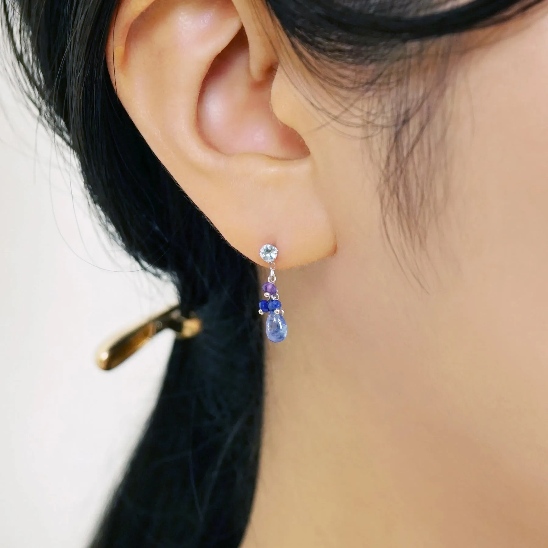 [Palette] 10K Tanzanite Charms (White Gold)