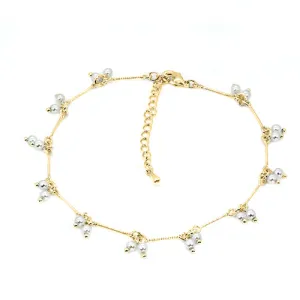 PEARL DANGLE ANKLET - K33976Y,W