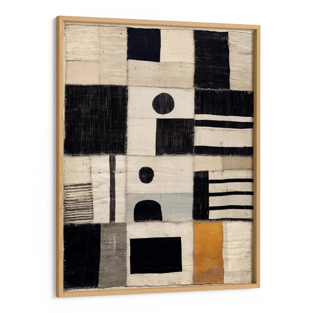 Sewn Fabric Abstract Painting