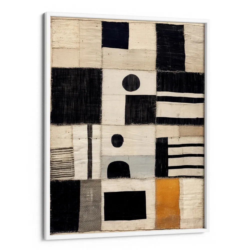 Sewn Fabric Abstract Painting