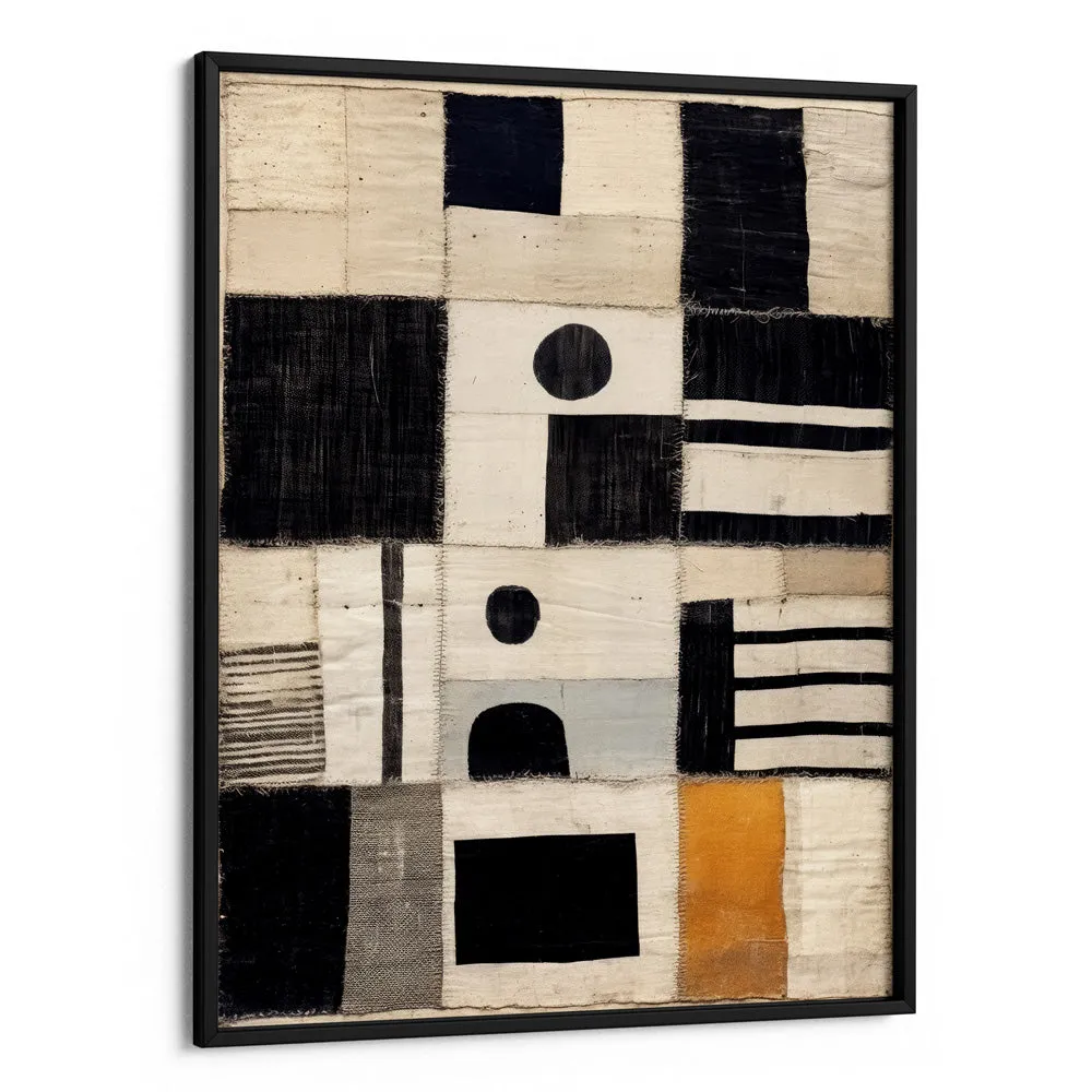 Sewn Fabric Abstract Painting