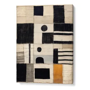 Sewn Fabric Abstract Painting