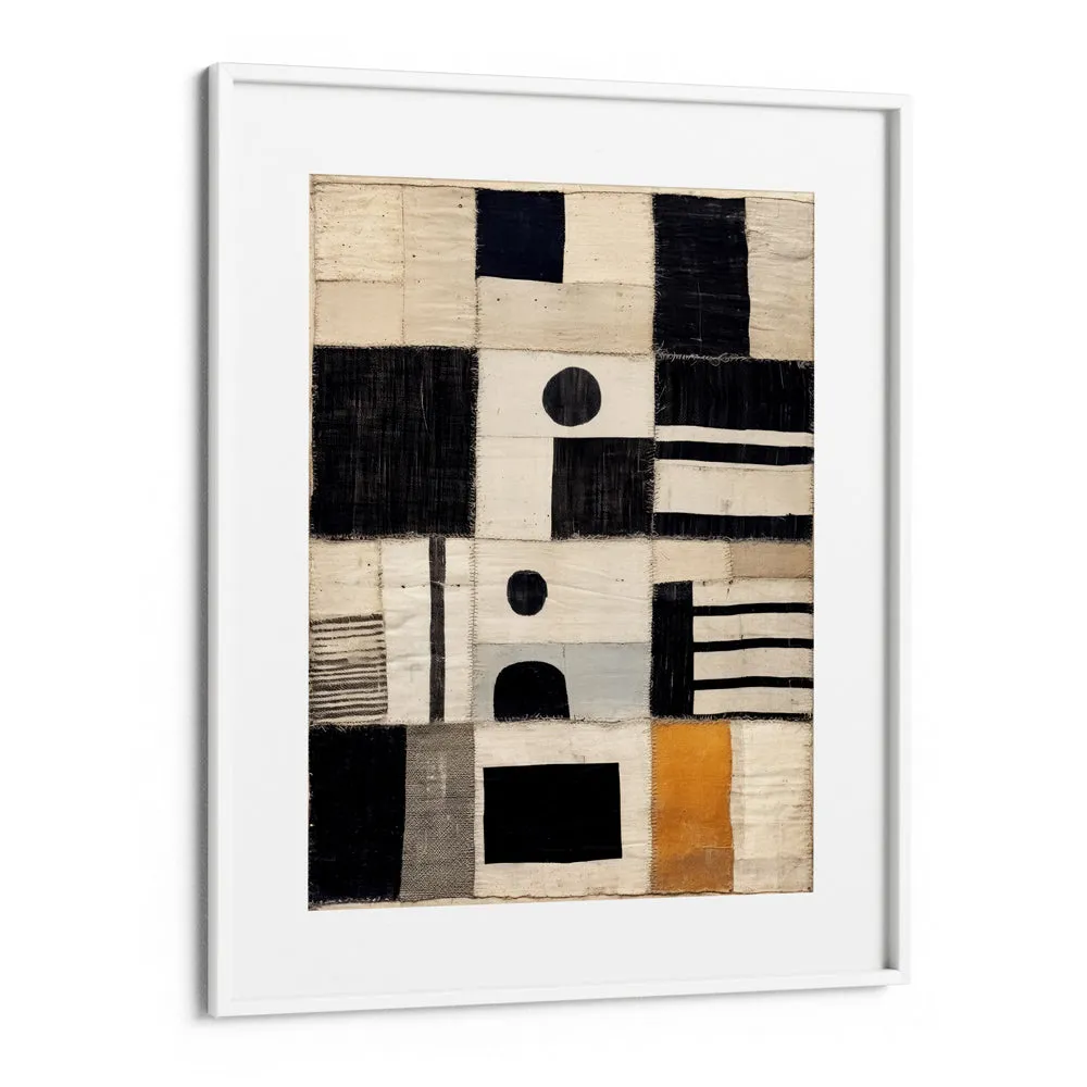 Sewn Fabric Abstract Painting
