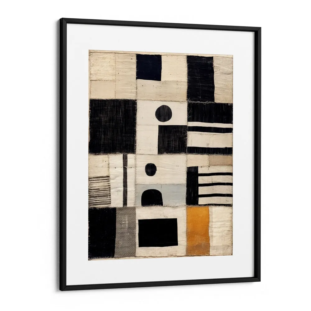 Sewn Fabric Abstract Painting