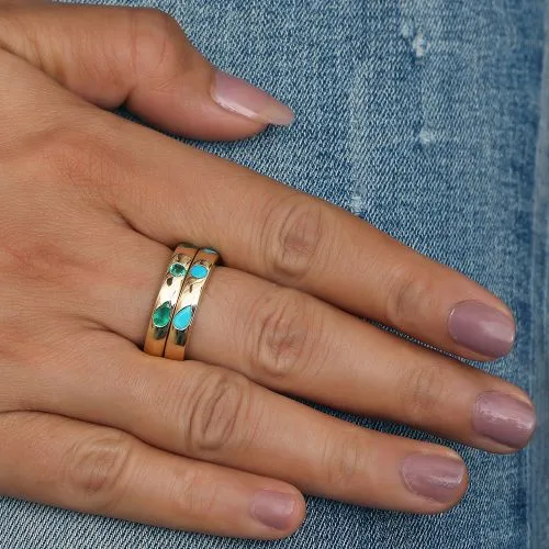 Turquoise Band Ring